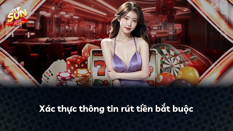 Xác thực thông tin rút tiền bắt buộc